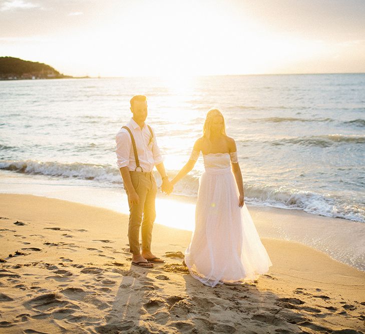 Bride & Groom Sunset Portrait