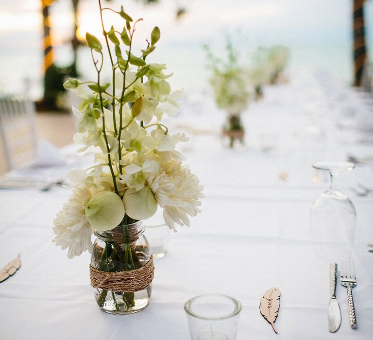 White Floral Centrepieces