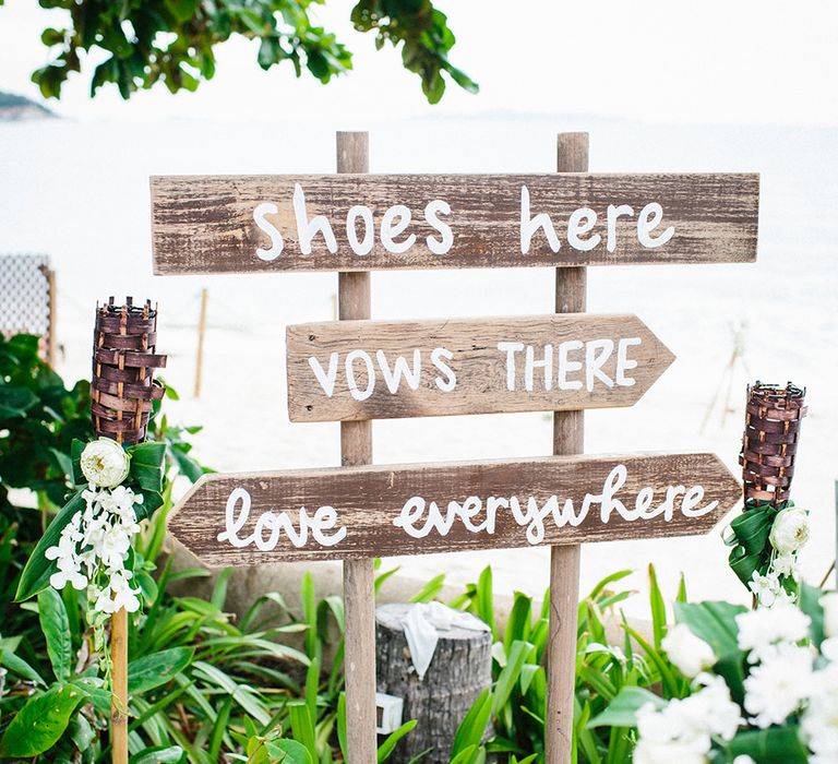 Wooden Wedding Sign