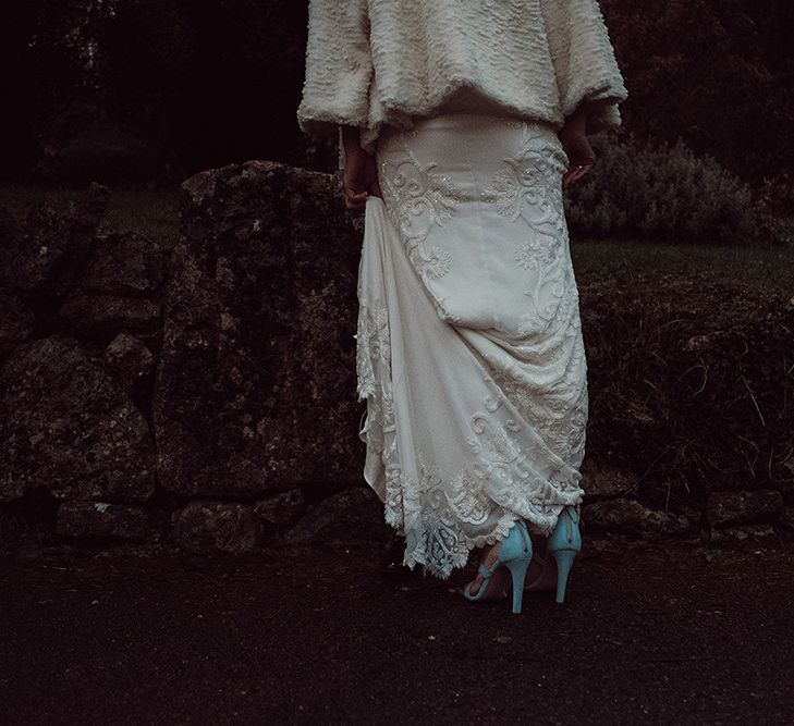 Elegant Winter Wedding At Limpley Stoke Hotel Bath With Bride In Pretty Something Blue Shoes And Images From Jason Mark Harris