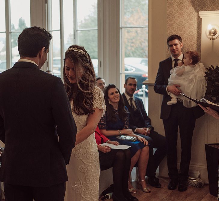 Elegant Winter Wedding At Limpley Stoke Hotel Bath With Bride In Pretty Something Blue Shoes And Images From Jason Mark Harris