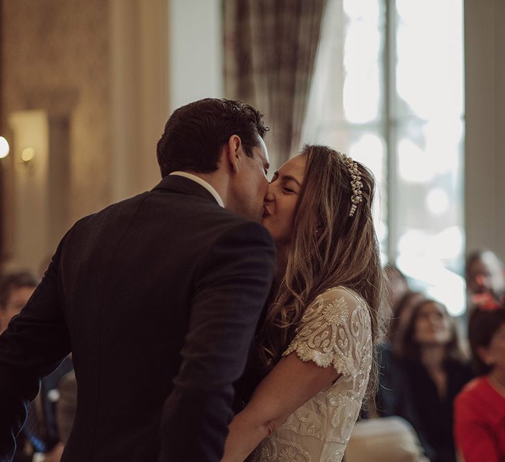 Elegant Winter Wedding At Limpley Stoke Hotel Bath With Bride In Pretty Something Blue Shoes And Images From Jason Mark Harris