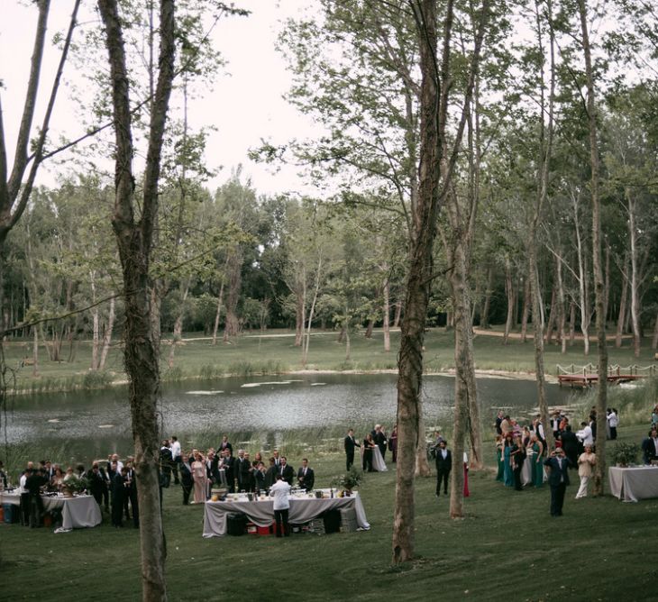 Lake Side Outdoor Wedding Reception