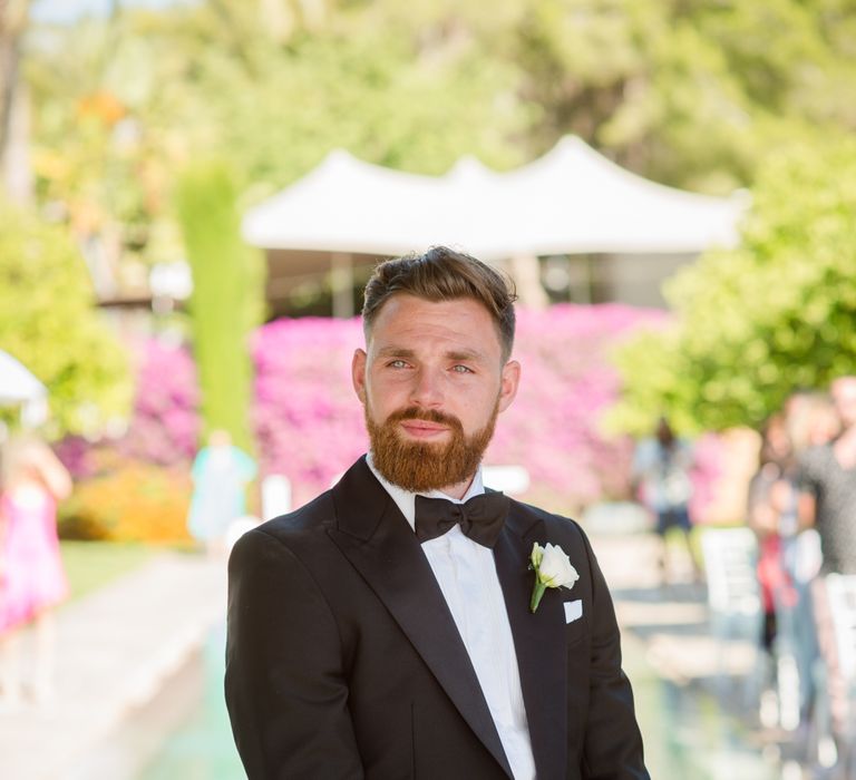 Groom in Reiss Suit | Outdoor Ibiza Destination Wedding | Gypsy Westwood Photography | Infin8 Film