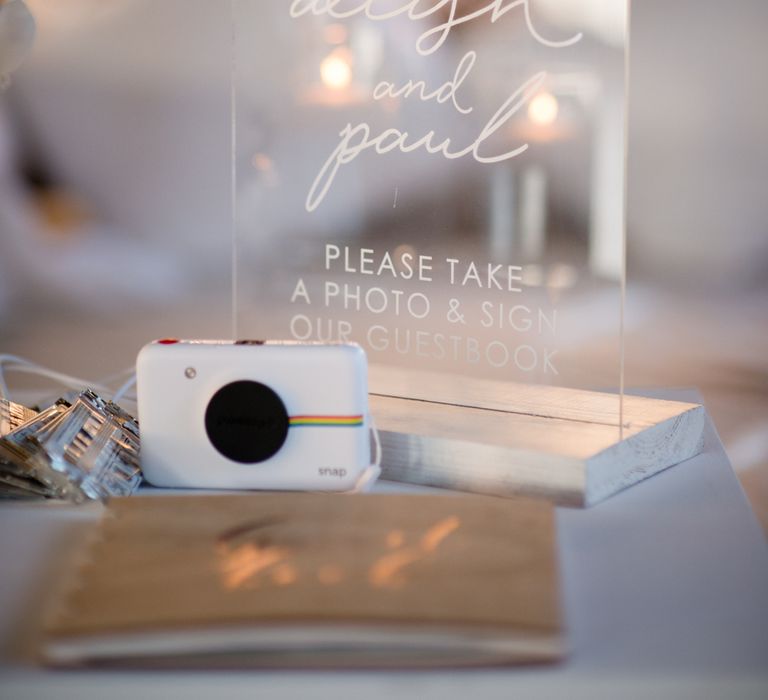 Perspex Guest Book Sign | Outdoor Ibiza Destination Wedding | Gypsy Westwood Photography | Infin8 Film