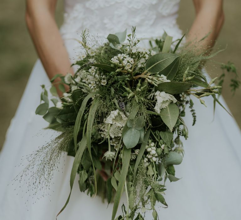 Greenery & Berry Wedding Bouquet