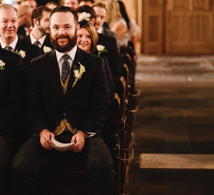 Groom in Traditional Morning Suit from Moss Bros | Andy Gaines Photography