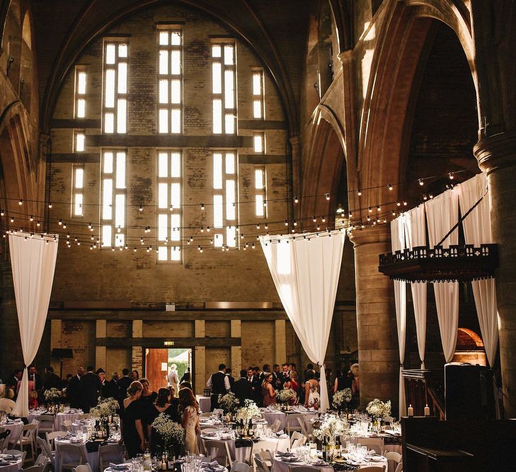 Draped Left Bank, Derelict Church Wedding Venue in Leeds | Andy Gaines Photography