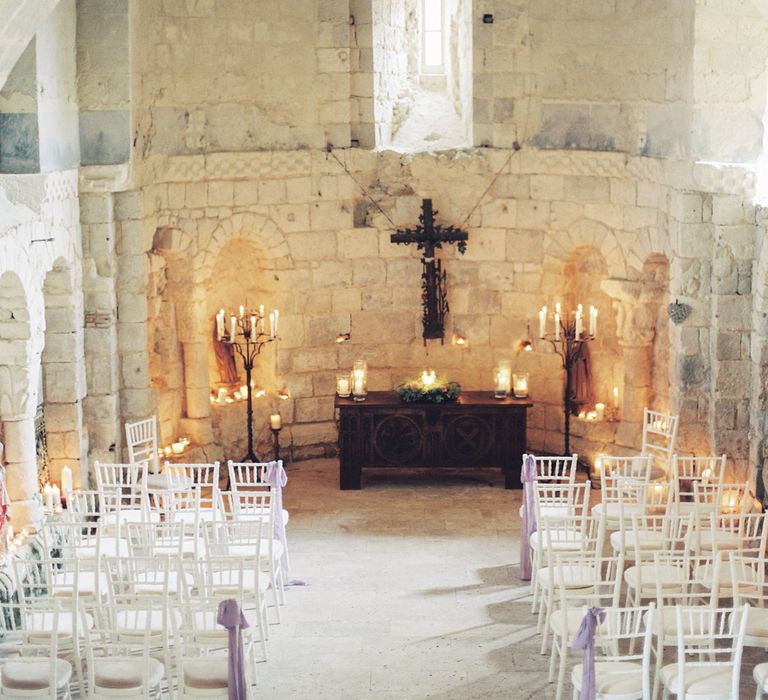 Aisle & Altar Style | Fairytale Castle Wedding at Chateau de Lisse in France | Lilli Kad Photography