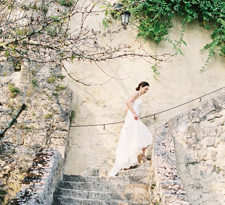 Bride in Pronovias Gown | Fairytale Castle Wedding at Chateau de Lisse in France | Lilli Kad Photography