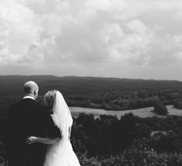 Bride & Groom Hilltop Portrait