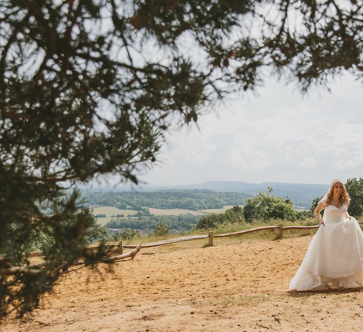 Bride & Groom Hilltop Portrait