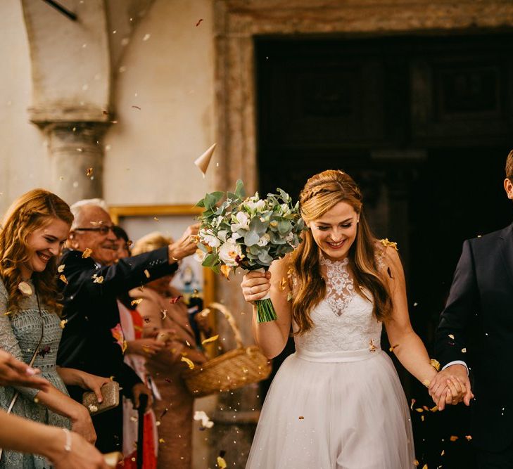 Just Married Confetti Shot