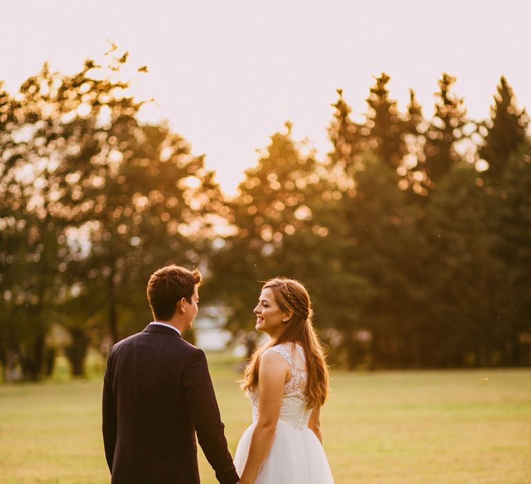 Bride In Tea Length Dress By ASOS Bridal