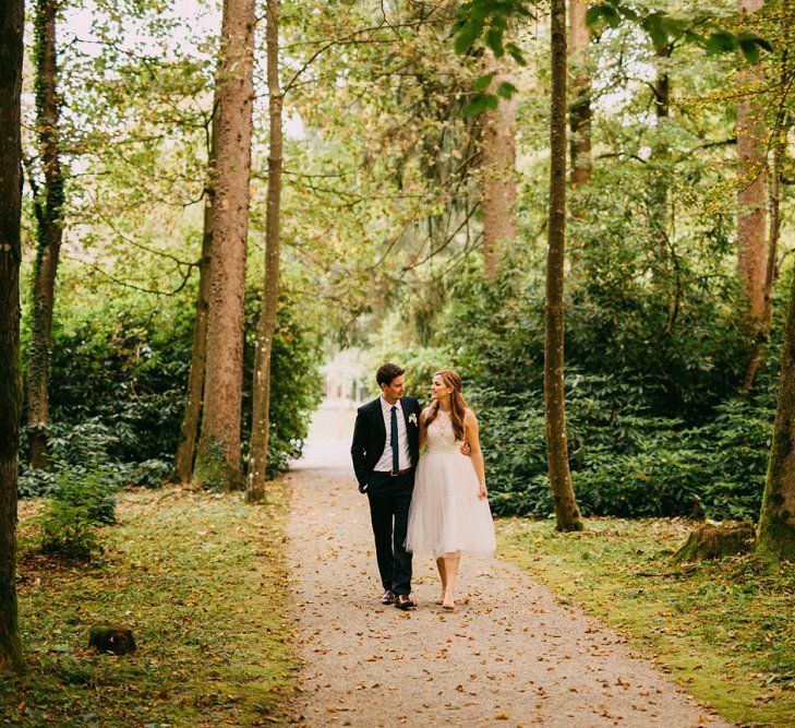 Bride In Tea Length Dress By ASOS Bridal