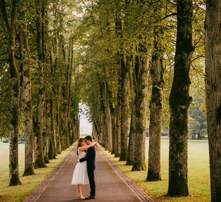 Bride In Tea Length Dress By ASOS Bridal