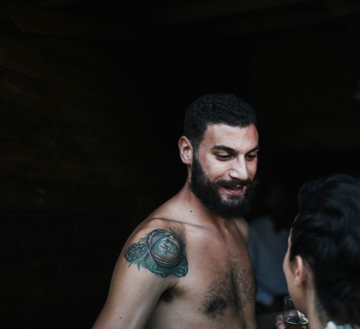 Groom Getting Ready