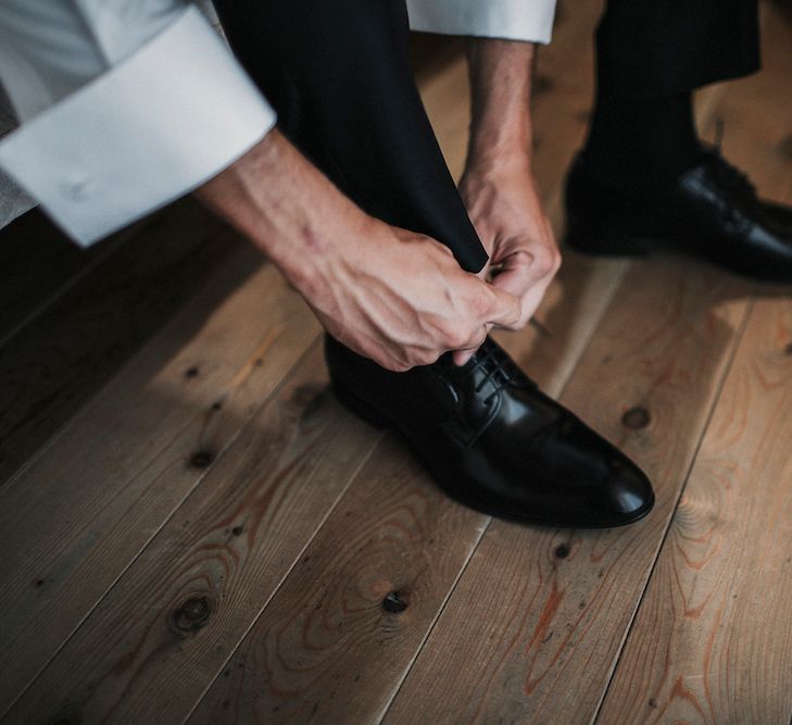 Groom Getting Ready