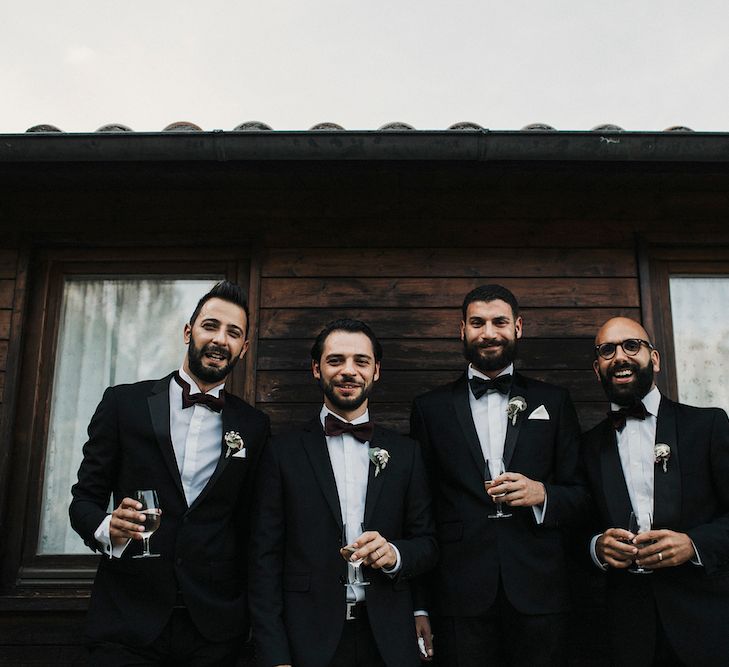 Groom & Groomsmen in Black Tie