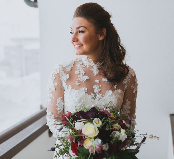 Bride in Ian Stuart Wedding Dress