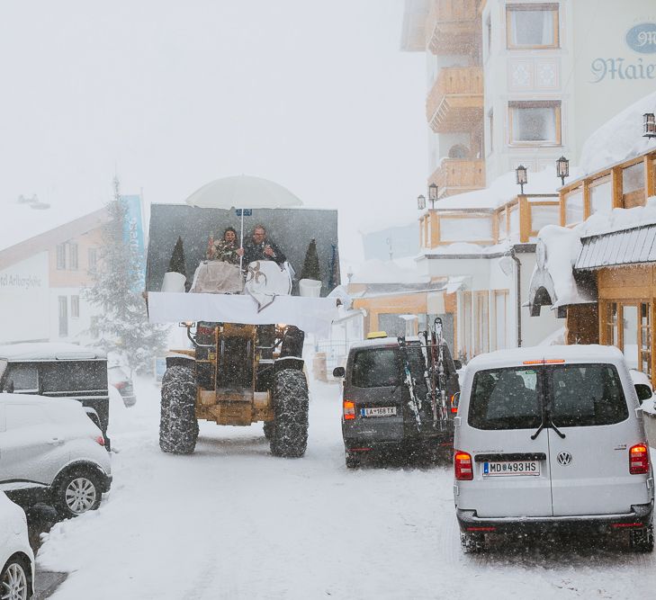 Snow Plough Wedding Transport