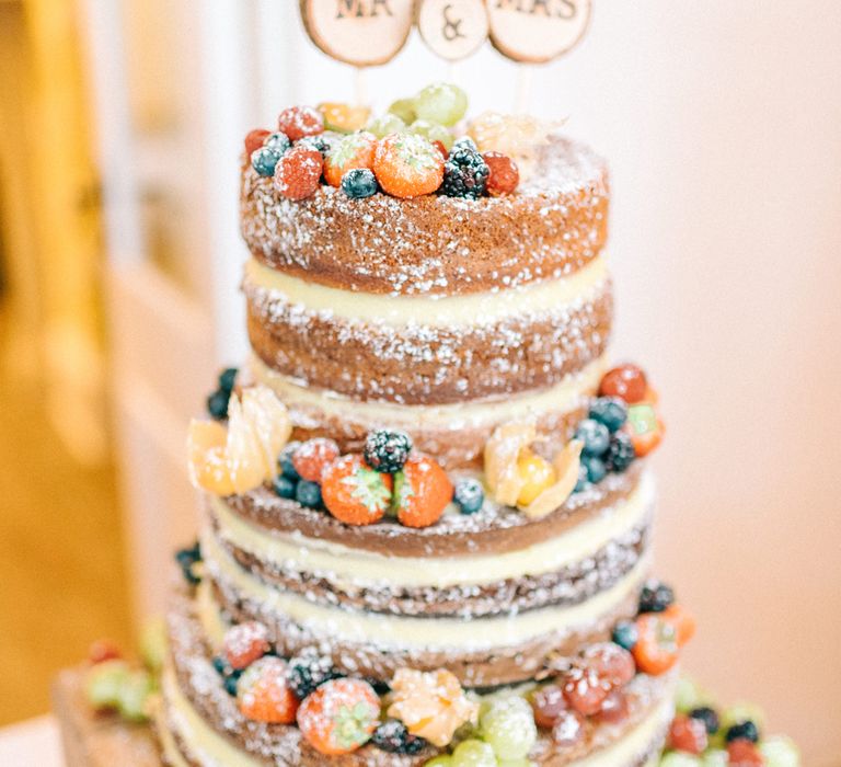 Naked Wedding Cake