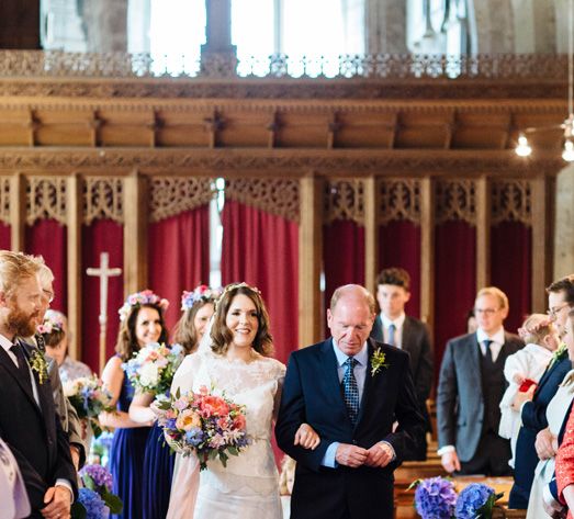 Church Wedding Ceremony | Bride in Belle and Bunny Bridal Separates | Laura Debourde Photography