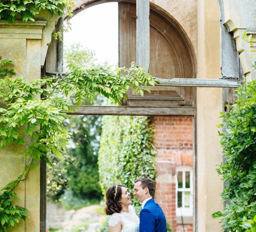 Bride in Belle and Bunny Bridal Separates | Groom in John Lewis Kin Navy Blue Suit | Whitbourne Hall Wedding | Laura Debourde Photography