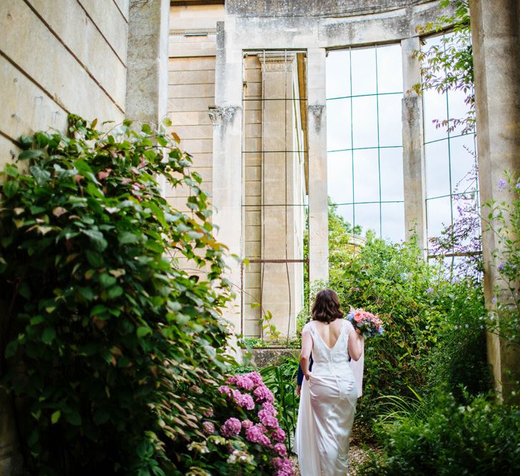 Bride in Belle and Bunny Bridal Separates | Groom in John Lewis Kin Navy Blue Suit | Whitbourne Hall Wedding | Laura Debourde Photography