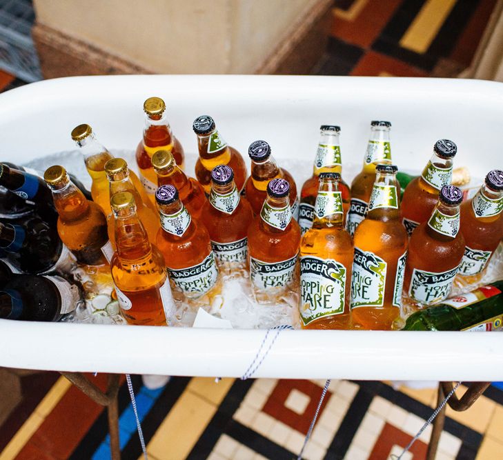 Booze Bath from Another Story Studio | Wedding Decor | Whitbourne Hall Wedding Venue | Laura Debourde Photography