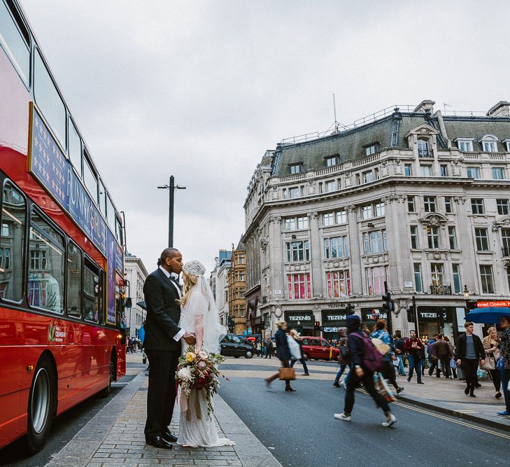 Oxford Street Bride & Groom Portrait