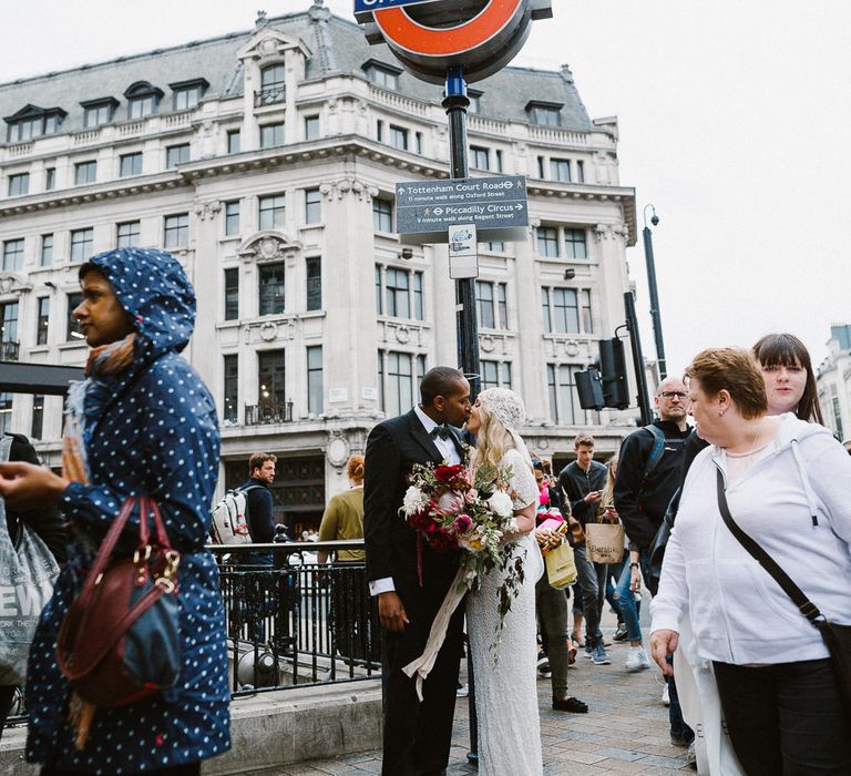 Oxford Street Bride & Groom Portrait