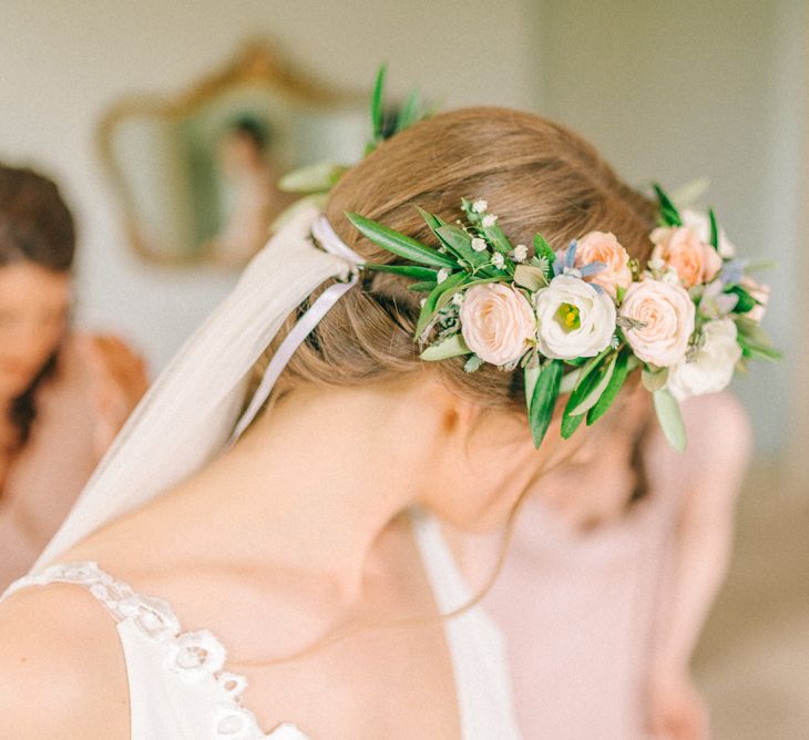 Pink & White Flower Crown