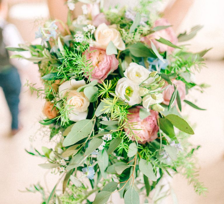 Pink & White Wedding Bouquet