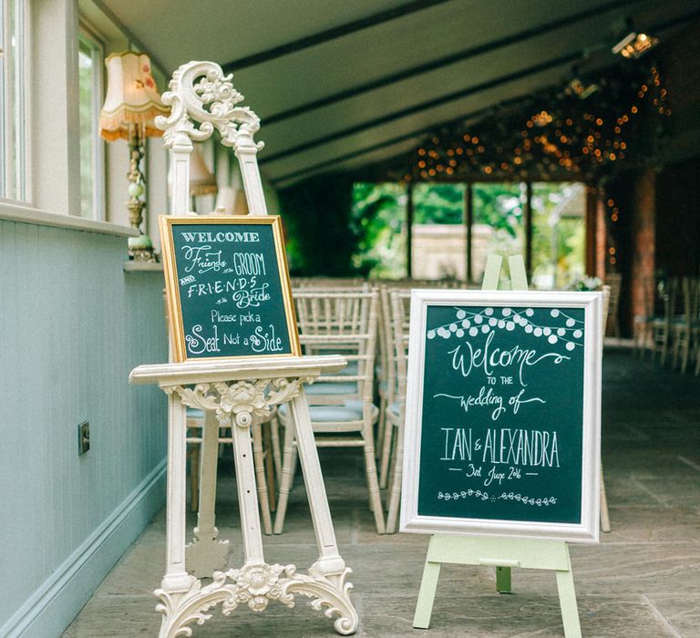 Chalkboard Wedding Signs