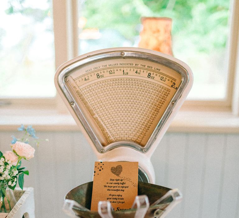 Vintage Weighing Scales Sweet Table