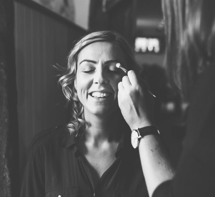 Beautiful Bride Getting Ready For Wedding Day