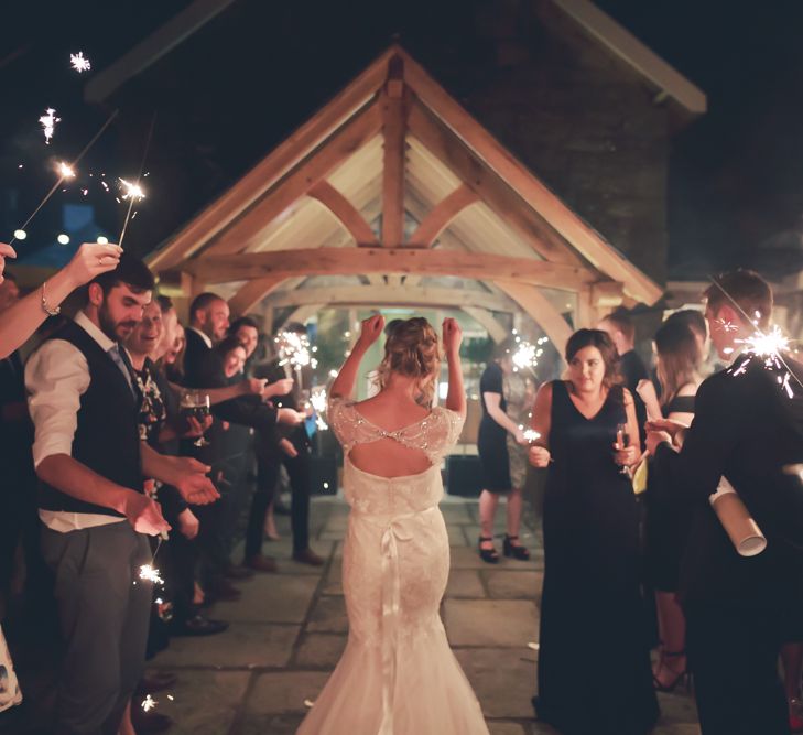 Sparkler Send Off For Bride & Groom