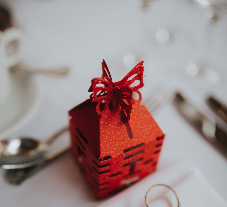 Chinese Wedding Favour Box | Errol Park Wedding | Jen Owens Images