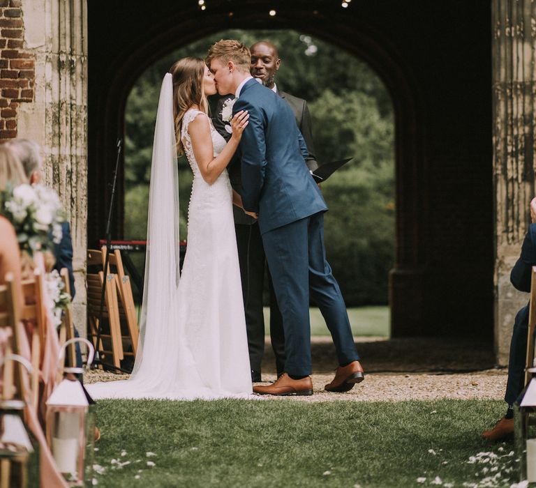 Stunning Ronald Joyce Bride For A Family Wedding At Leez Priory With Large Wedding Party & Bridesmaids In Pink With Images From Nataly J Photography