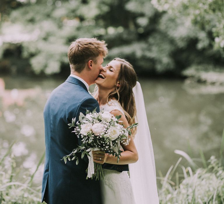 Stunning Ronald Joyce Bride For A Family Wedding At Leez Priory With Large Wedding Party & Bridesmaids In Pink With Images From Nataly J Photography