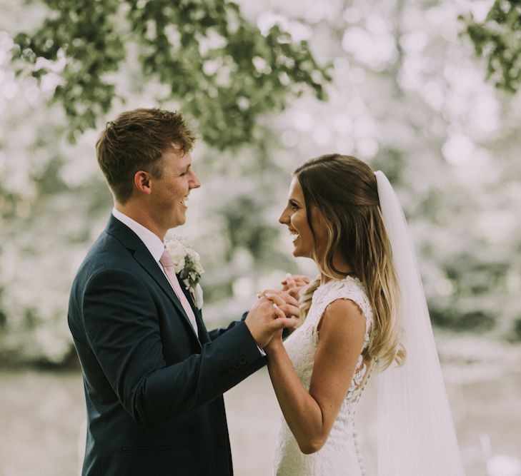 Stunning Ronald Joyce Bride For A Family Wedding At Leez Priory With Large Wedding Party & Bridesmaids In Pink With Images From Nataly J Photography