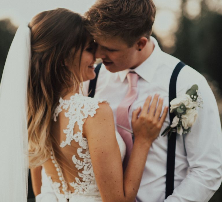 Stunning Ronald Joyce Bride For A Family Wedding At Leez Priory With Large Wedding Party & Bridesmaids In Pink With Images From Nataly J Photography