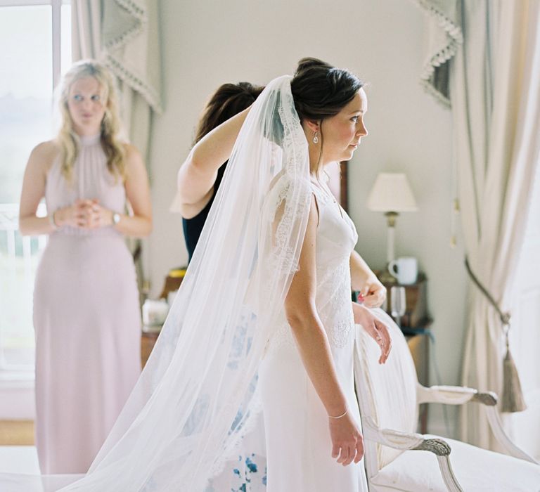 Bridal Preparations | Bride in Rose & Delilah Gown | David Jenkins Photography | Confetti & Silk Films