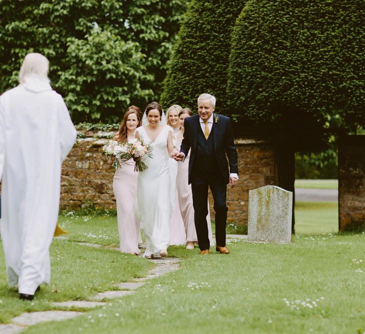 Bridal Entrance | Bride in Rose & Delilah Gown | David Jenkins Photography | Confetti & Silk Films