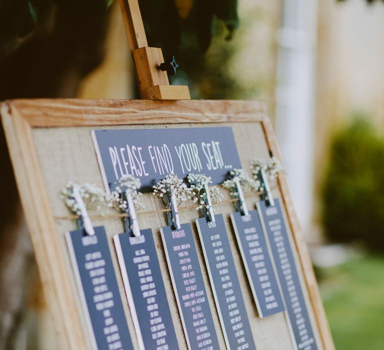 Table Plan | An Elegant Summer Wedding at North Cadbury Court in Somerset | David Jenkins Photography | Confetti & Silk Films