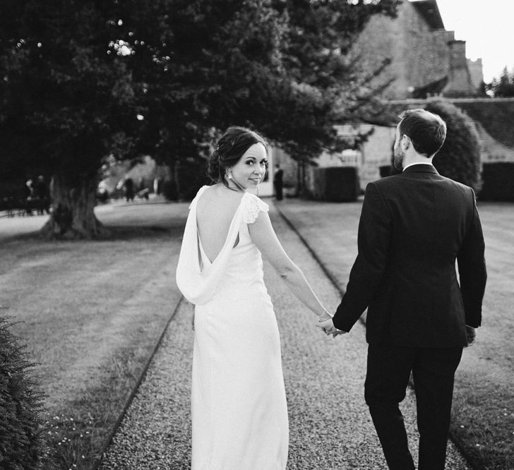 Bride in Rose & Delilah Gown | Groom in Donegal Green Wool Three Piece Suit from Beggars Run | David Jenkins Photography | Confetti & Silk Films