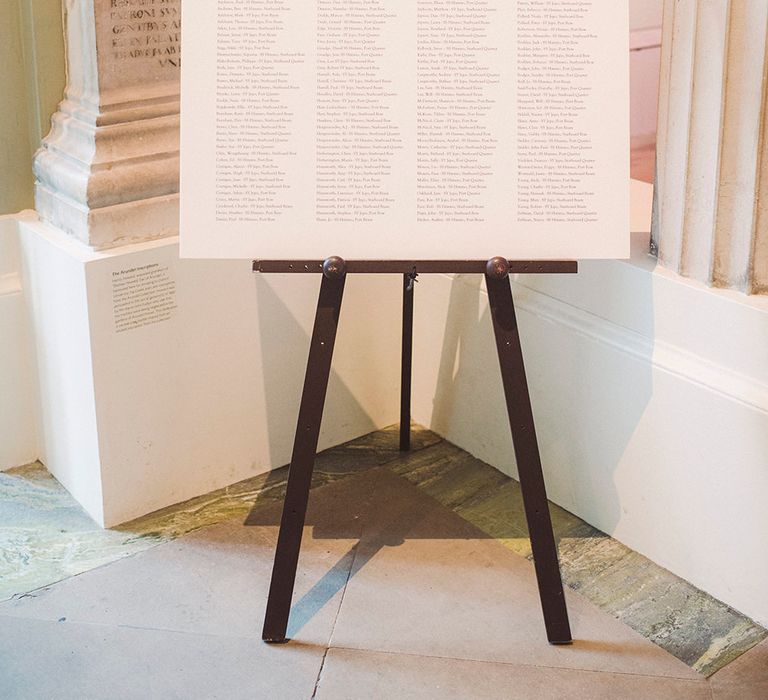 Table Plan | The Ashmolean Museum | Razia N Jukes Photography