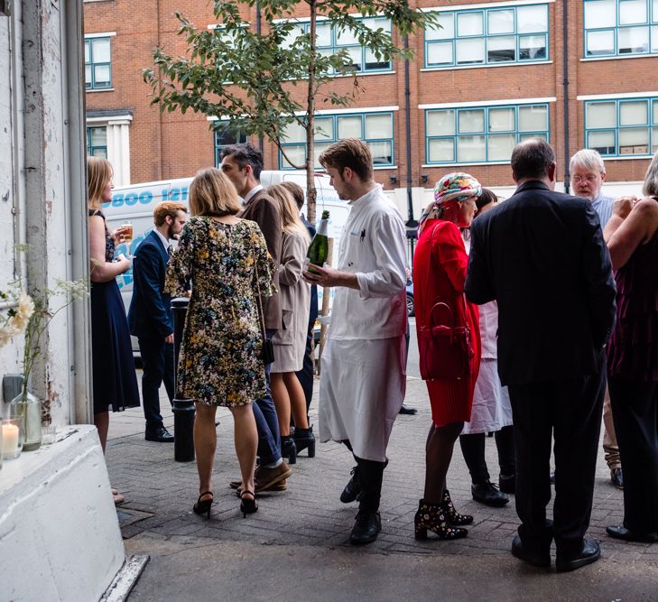 Wedding Guests | Chic London Wedding at St Bartholomew the Great Church & St John Bar & Restaurant | Helen Abraham Photography