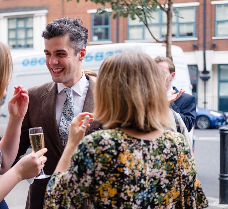 Wedding Guests | Chic London Wedding at St Bartholomew the Great Church & St John Bar & Restaurant | Helen Abraham Photography